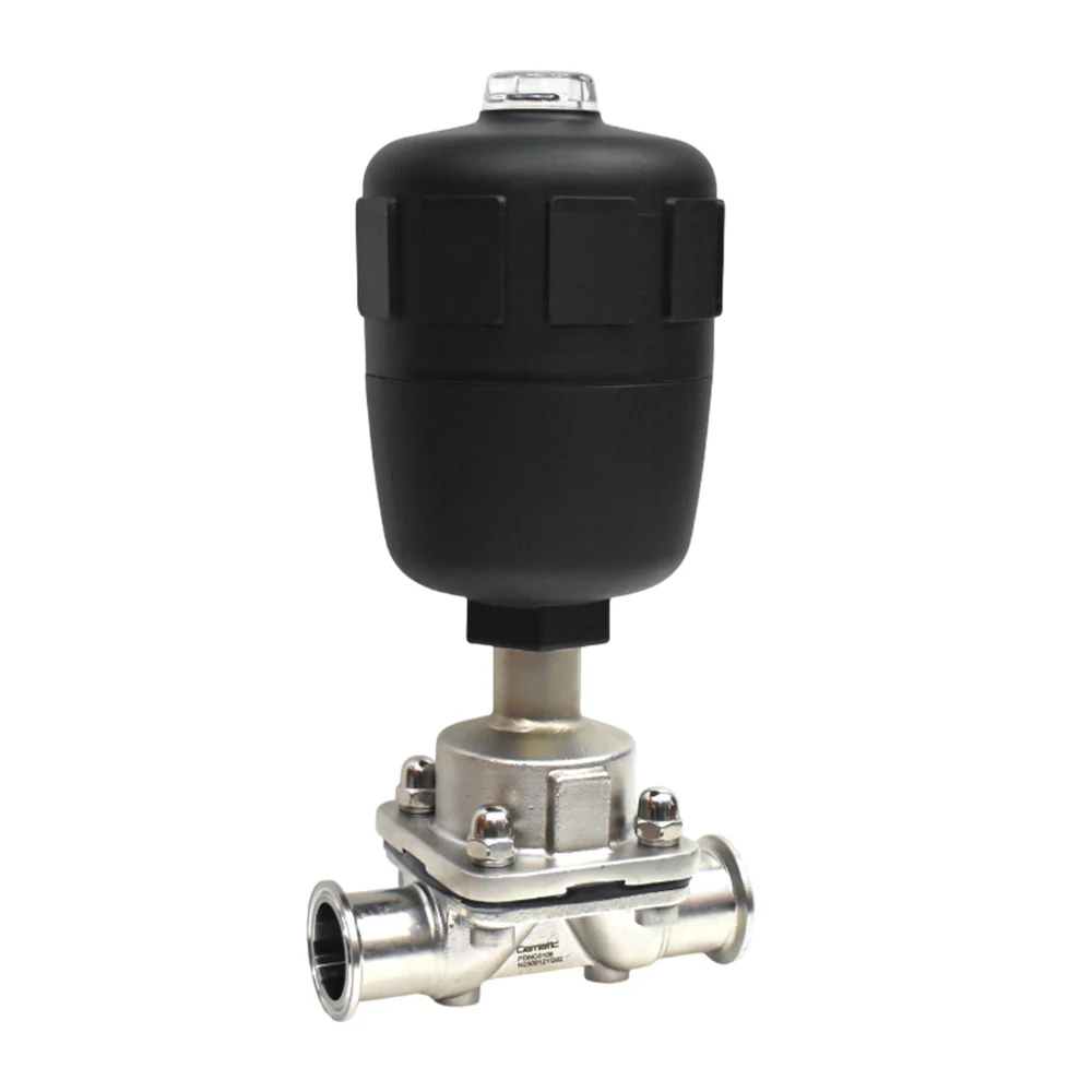 Válvula Diafragma Higiénica Clamp con Actuador Neumático SS316L Alta Pureza y Fácil Limpieza - Image 4