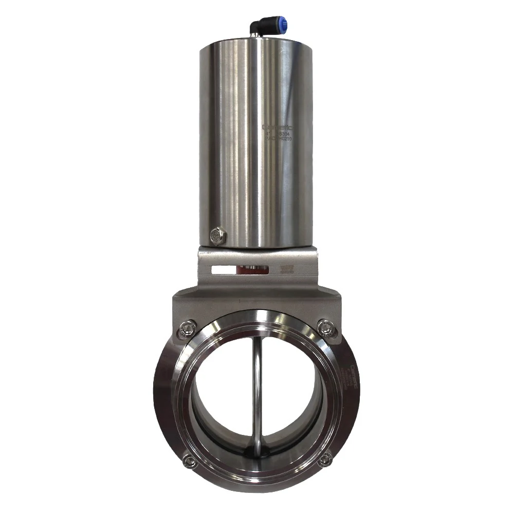 Válvula Higiénica de Mariposa Clamp en Acero Inoxidable 316L con Actuador Neumático - Image 3
