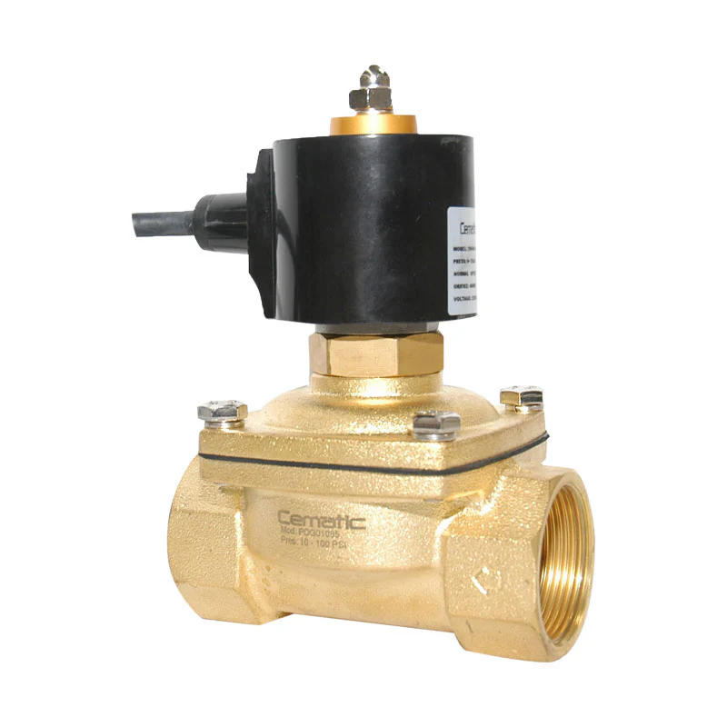 Válvula Solenoide Directa Normalmente Abierta Alto Flujo